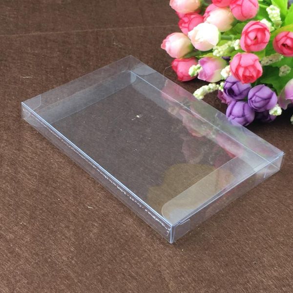 

gift wrap 2*3*10cm 50pcs clear plastic pvc boxes schachtel transparent box for candy/wedding jewelry display packaging