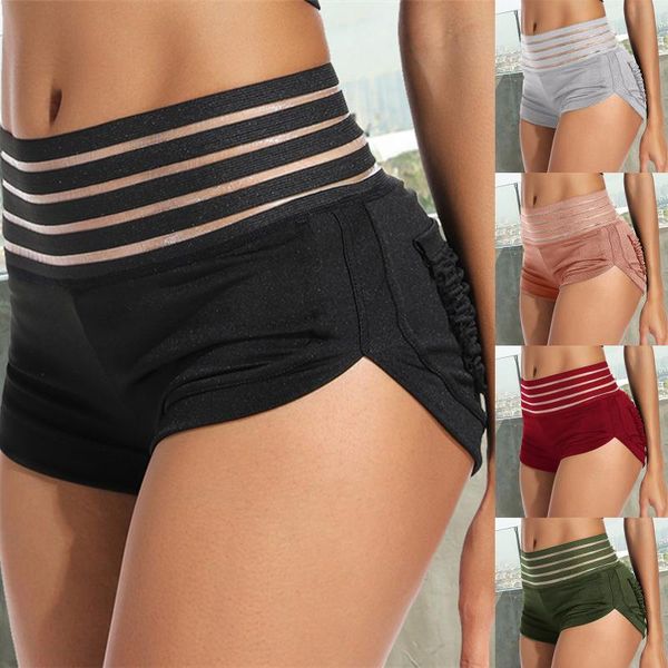 

women's leggings hip-lifting anti-glare boxer sports safety beach pants, Black