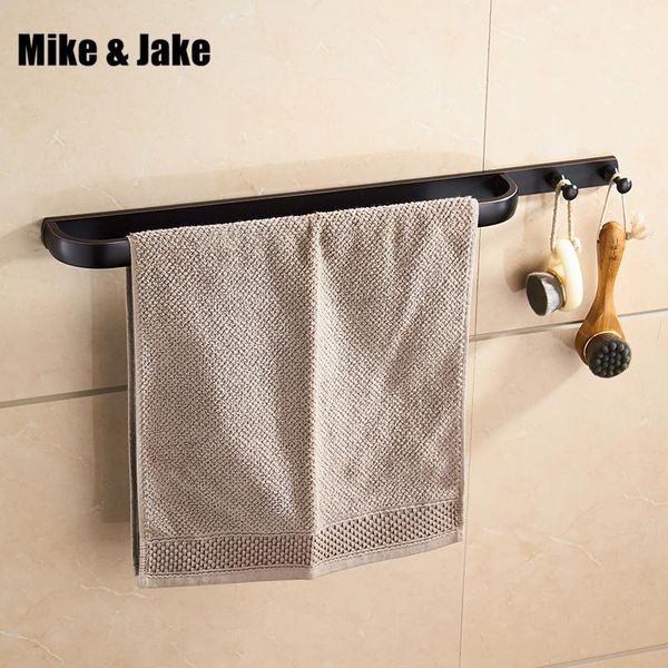 

towel racks black brass bathroom single bar with hook shelf holder accessories