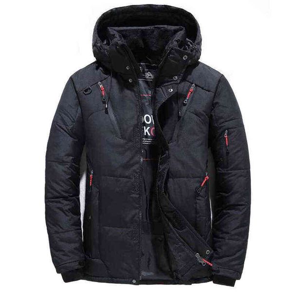 

winter men coats warm fleece jackets zipped parka 220124, Black;brown