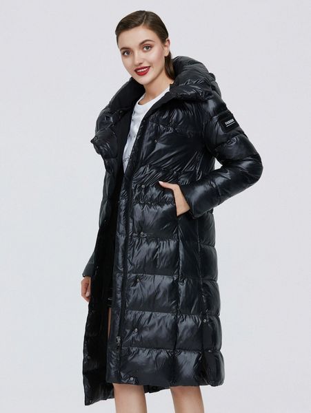 

gasman double button patched detail puffer coat s1ai#, Black