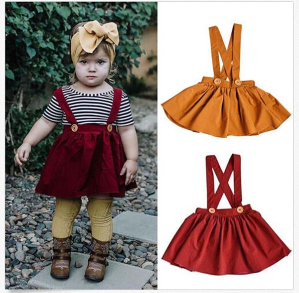 

skirts canis kids girl strap born baby princess cotton suspender skirt girls summer braces 6m-3t, Blue