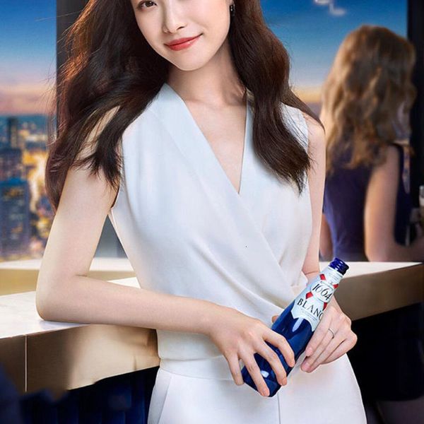 

summer style v elegant temperament without sleeves feet nine female pants of quality pieces, White