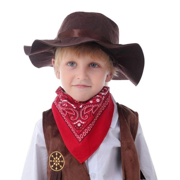 

caps & hats children cosplay accessory~cowboy hat knight big brim 3383, Yellow