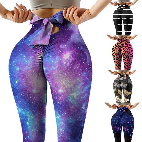 

women gym yoga pants print sports clothes stretchy high waist athletic exercise fitness running leggings activewear outfit