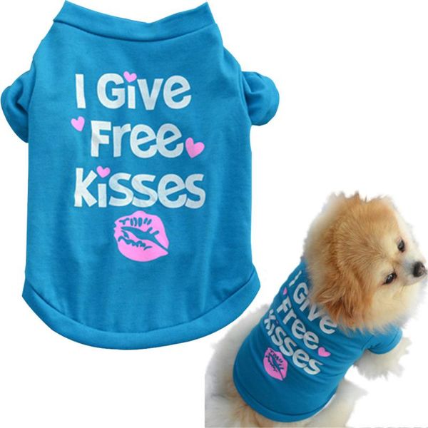 

disposable gloves cute pet cat dog clothes fashion vest summer puppy dogs t shirt sleeveless apparel clothing wear for small doggy