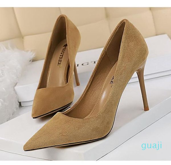 

big size 34 to 40 41 42 43 fashion pointy toe stiletto heel dress shoes office style women designer pumps 2813, Black