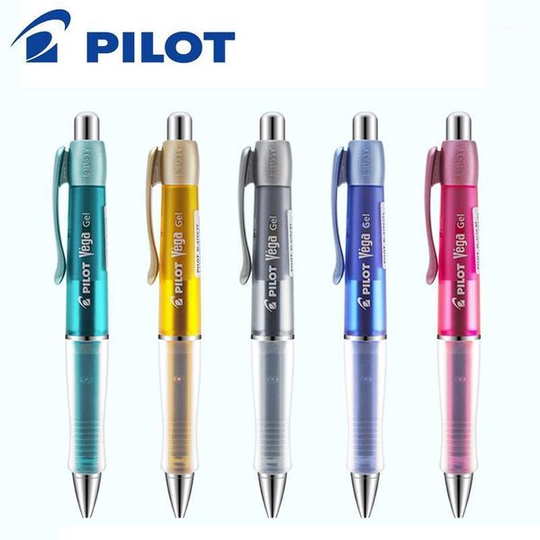 

gel pens 5 colors set rollerball pen 0.7mm japan pilot bl-415v vega singature office and school stationery wholesale1