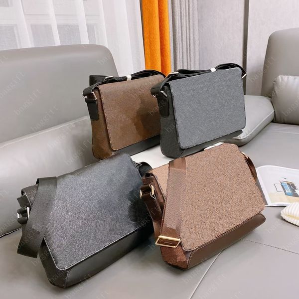 

modern district pm mm messenger bag monograms eclipse coated mens designer leather shoulder crossbody luxurys postman purse check damier inf