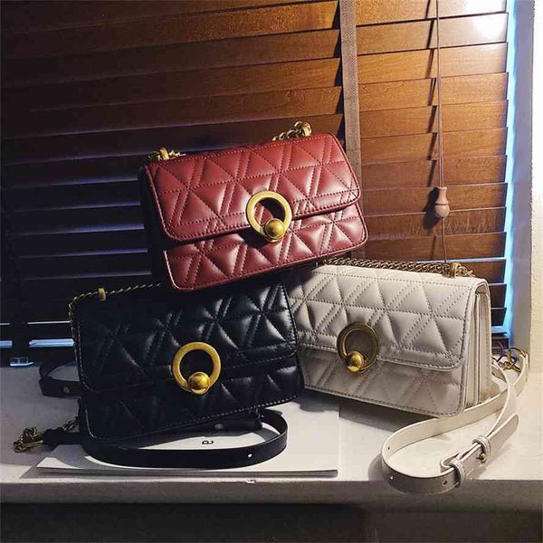 

women's new 2020 korean versatile messenger 2021 fashion chain one shoulder foreign style small square bag