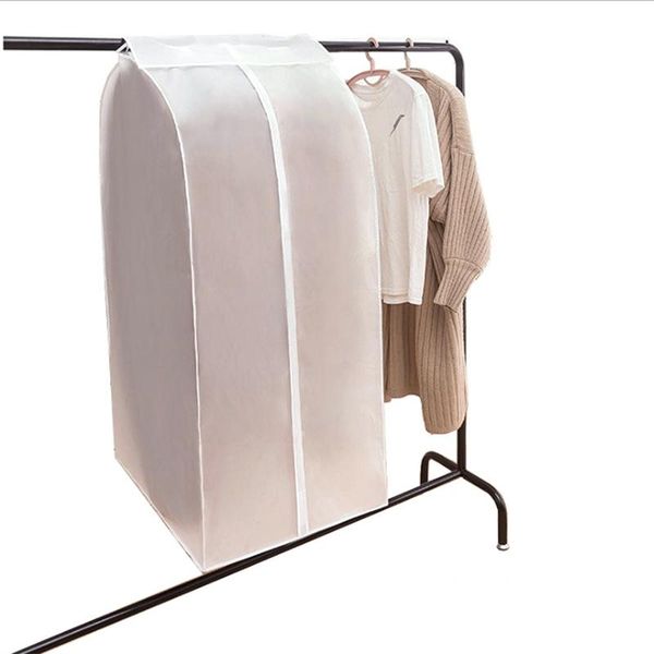 

storage bags 3 pcs clothes protector suit coat dust cover bag family home hanging organizer