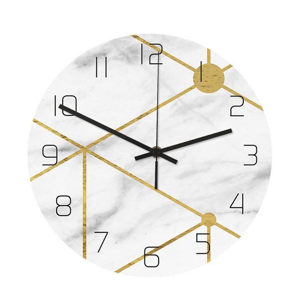 

wall clocks 1pcs nordic marble clock modern minimalist bedroom art personality creative living room fashion watch