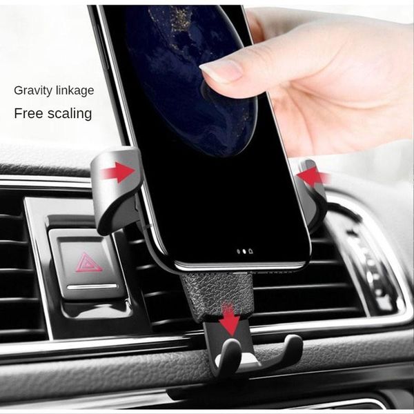 

cell phone mounts & holders car mobile bracket gravity induction support frame snap-on multi-function air outlet navigation