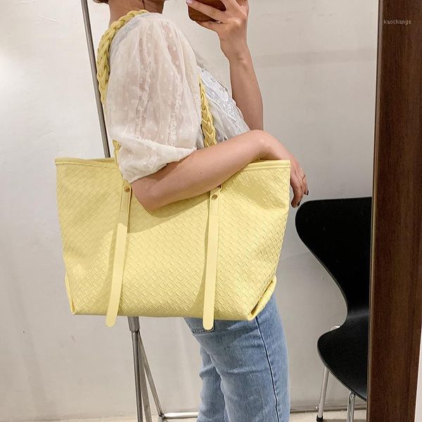 

evening bags fashion all-match shoulder portable tote bag woven large-capacity shopping purses and handbags luxury designer sac