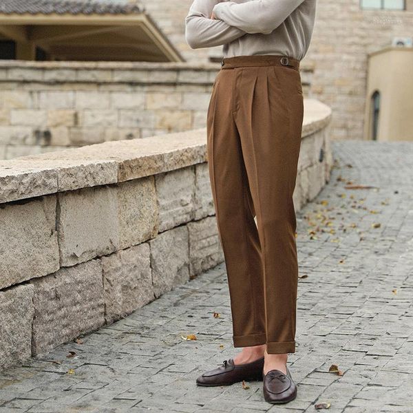

men's suits & blazers fashion solid color spring summer simple pant men social trousers pantalones hombre casual elastic waist versatil, White;black