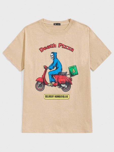 

romwe x folkasem guys letter skull graphic tee 15qr#, White;black