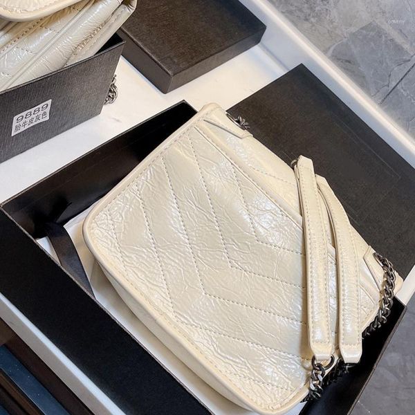 

evening bags women's one shoulder crossbody portable folded chain messenger bag1