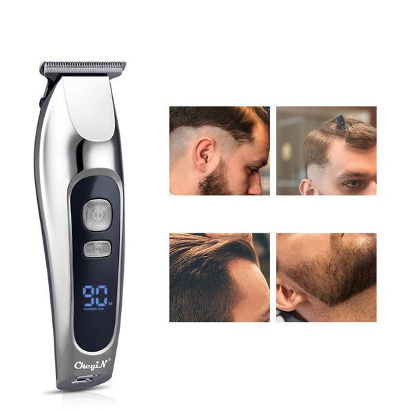 

hair clippers ckeyin professional electric clipper beard trimmer type-c usb charging shaver cutting machine intelligent cutter