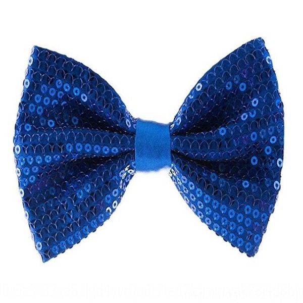 

rKKn pearl sequins ties sequins children's bead bow men's and women's stage performance luminous bow tie solid color, Black;gray