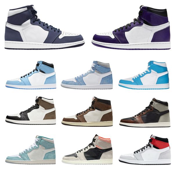 

basketball shoes 1s university blue chill obsidian hyper royal unc 1 high og game royal chicago toe shattered backboard mens women sneakers