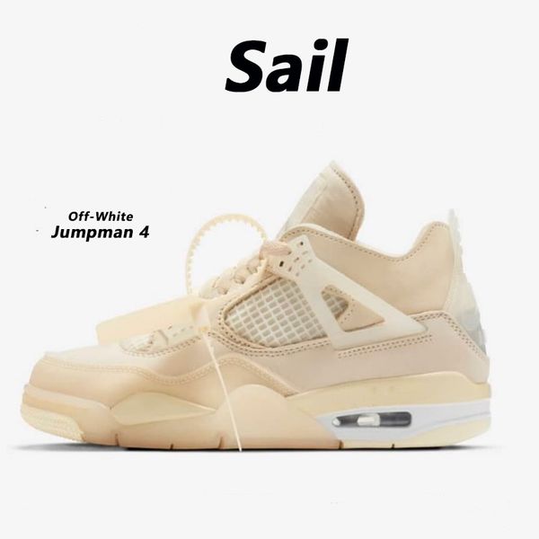 

2021 new jumpam 4 mid basketball shoes sail beige men women trainers sneaker cv9388-100