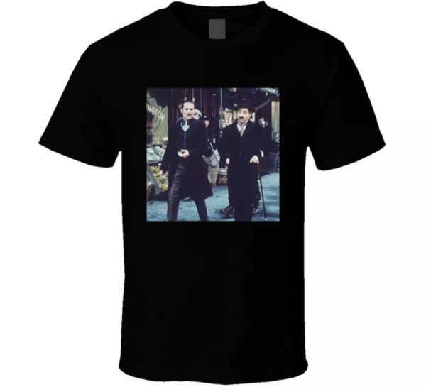 

godfather 2 de niro vito corleone mafia gangster movie fan t shirt, White;black