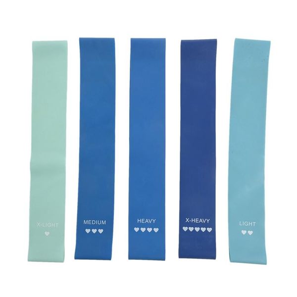 

-elastic circle yoga fitness rally blue gradient lady hips mini resistance band latex extension bands
