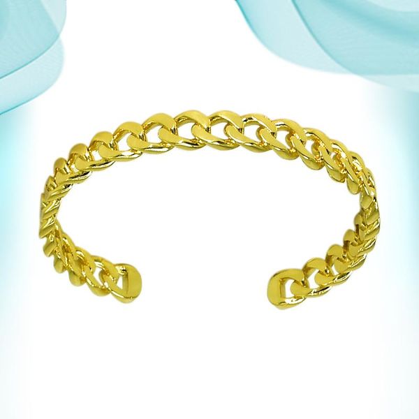 

bangle 2021 men's wrist bracelets punk mental style c-shaped hollow bangles creative fashion simple type accessories on hand, Black