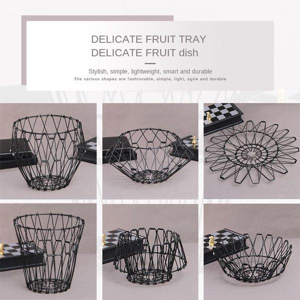 

multi-shape hollow stainless steel fruit basket retractable folding storage kitchen organizer and container bottles & jars