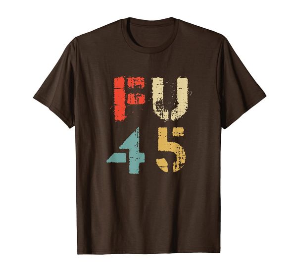 

classic vintage style fu 45 president t-shirt, White;black