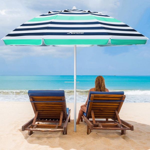 

tents and shelters movtocool 6.5ft beach umbrella outdoor sunshade crank adjustable canopy for garden deck backyard pool (str
