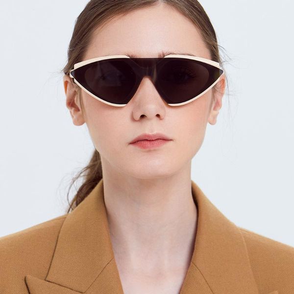 

fashion cateye sunglasses for women 2021 glasses accessories pc lenses box packing fast lx120, White;black