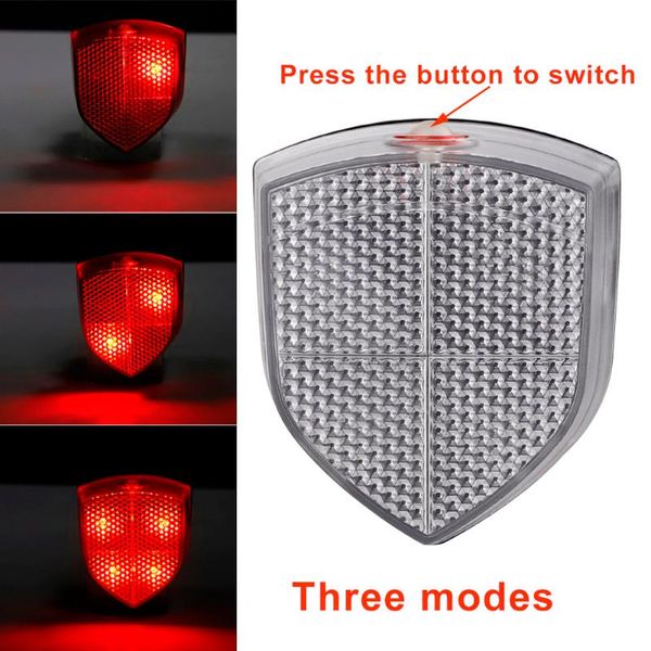 

bike lights light waterproof 4leds taillight rear tail safety warning cycling portable with 3 modes