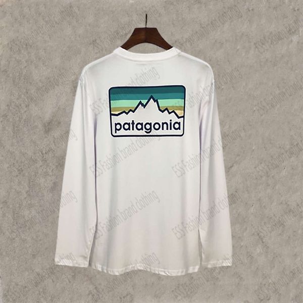 

men women's sweatshirts autumn fashion brand patagoni mountains printed long sleeve crew neck sweatshirt, Black