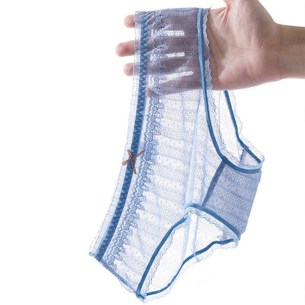 

women's panties amorn 3pcs women one piece full transparent no crotch thin mesh lace glass underwear temptation seamless, Black;pink