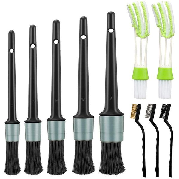 

car beauty brush set wire detail air conditioner cleaning used to clean wheels and rims 10 sponge