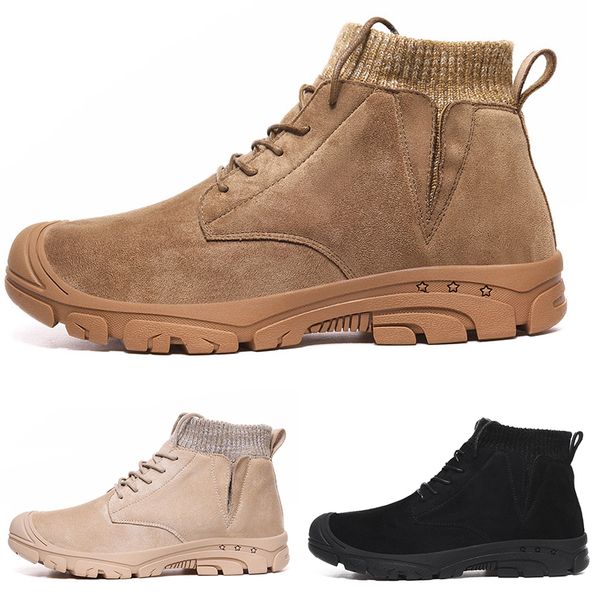 

2020 beige cotton large size type7 winter triple black grey man boy men boots mens sneakers boot trainers outdoor walking shoes