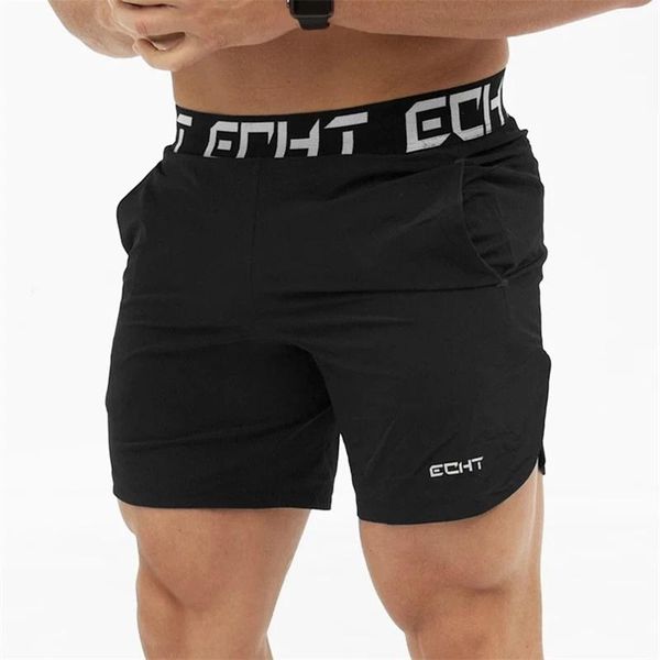 

men's shorts men fitness bodybuilding man summer gyms workout male breathable quick dry sportswear jogger beach short pants, White;black