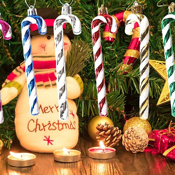 

christmas decorations 6pcs delicate tree decoration cane pendant year party