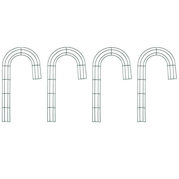 

decorative flowers & wreaths 4pcs christmas diy wreath cane shape frame decor loop flower hanging