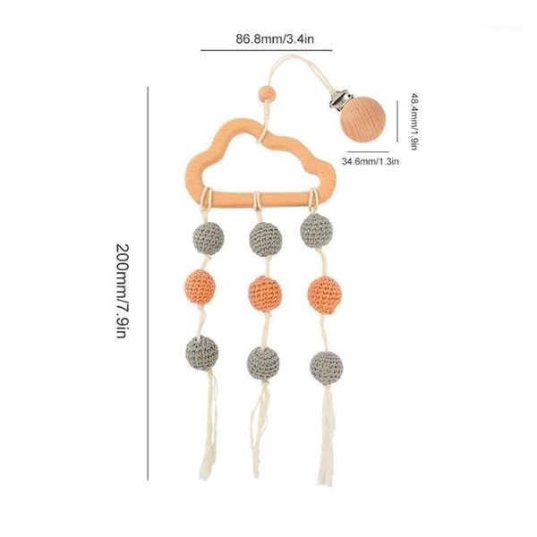 

stroller parts & accessories 28ec baby pendant beech cloud tassel rattle pacifier chain clip bed bell nipple holder crochet bead crib pram t