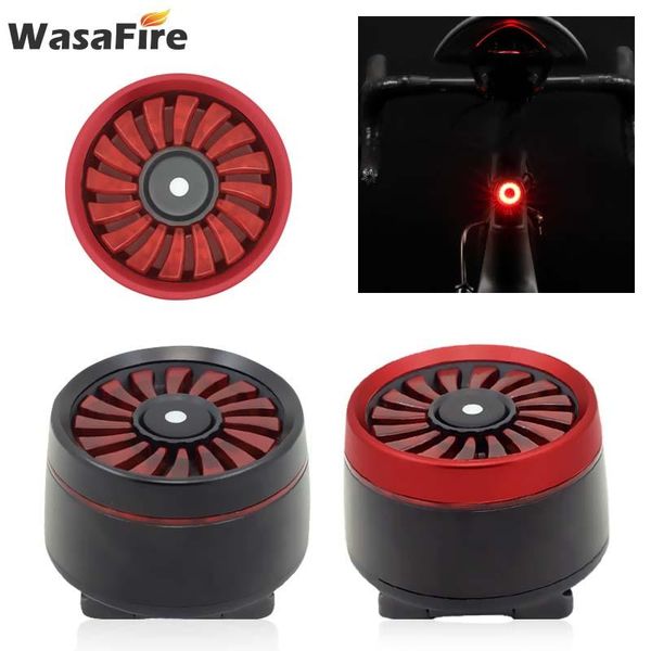 

wasafire usb rechargeable bike rear back light smart brake bicycle cycling taillight safety waring lamp led mtb taillamp lights