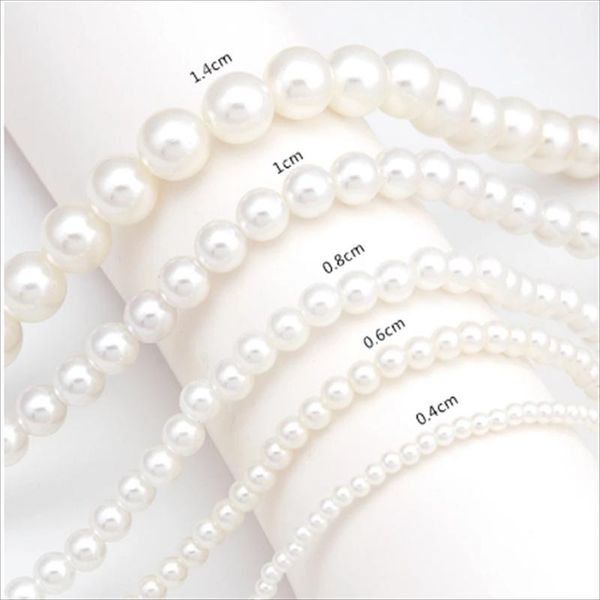 

chokers elegant pearl clavicle chain choker necklace for women fashion white imitation necklaces trendy wedding jewelry, Golden;silver