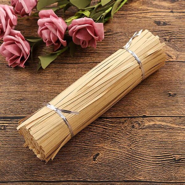 

party decoration 1000pcs/set kraft paper twist ties wire baking tie line food flower packaging sealing grape cable garden