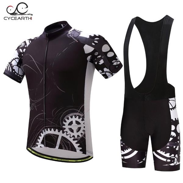 

racing sets cycearth 2021 men pro cycling jersey short sleeve bib shorts set clothes breathable bicycle clothing maillot ropa ciclismo ce032, Black;blue