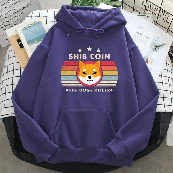

men's hoodies & sweatshirts shiba inu cool dog printed man's loose manga hip hop streetwear hoody o neck funny pullovers anime man, Black