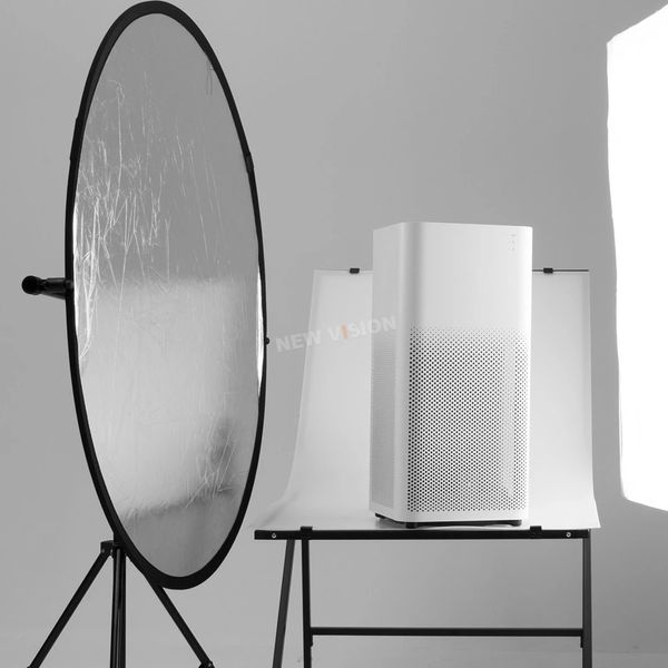 60 x 90 cm, 80 cm, 110 cm, 100 x 150 cm, 150 x 200 cm, 2-in-1, zusammenklappbarer, runder Fotografie-Reflektor für Studio, Multi-Foto-Disc