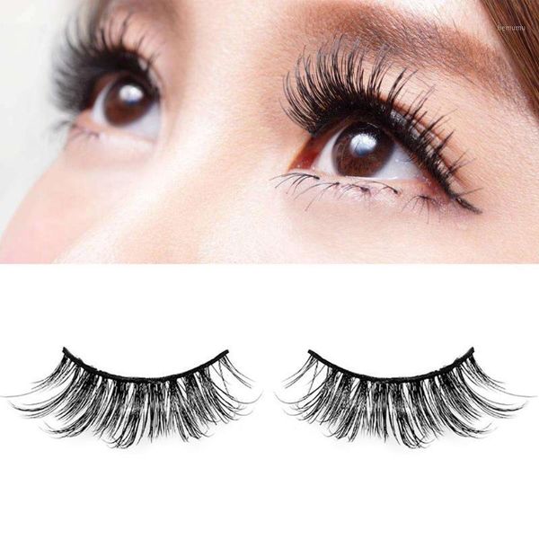 

15mm ladies eyelash extension 1pair luxury 3d false lashes fluffy strip eyelashes long natural party al501