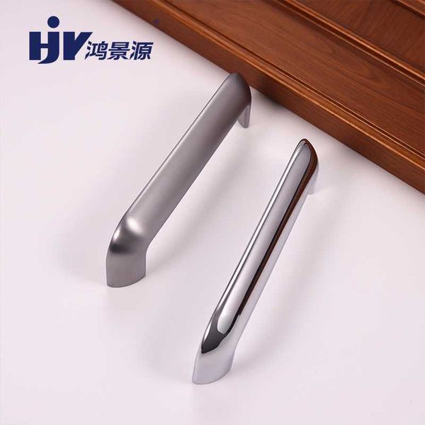 

modern cabinet aluminual handles furniture hardware wardrobe cupboard silver handle drawer pulls hole distance 128mm d068 &