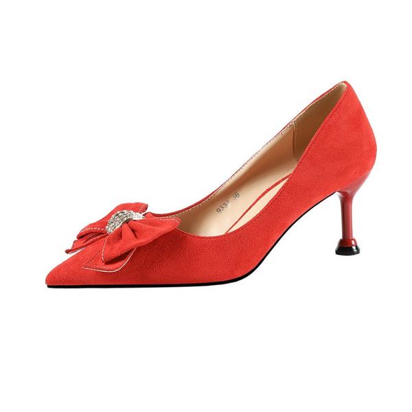 

dress shoes 2021 women 6cm 9cm high heels wedding crystal fetish red bridal prom pumps lady scarpins apricot office party, Black